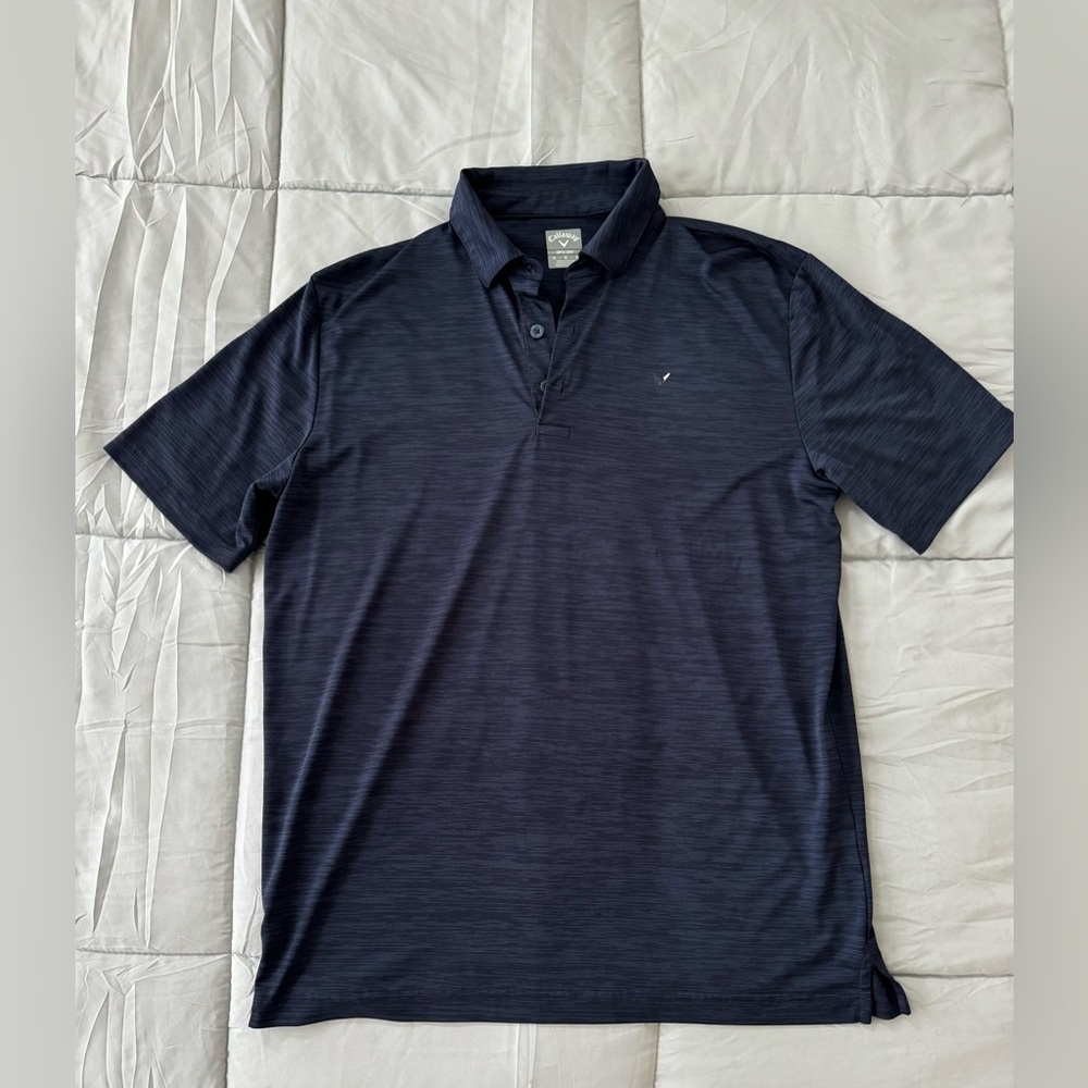 Men’s Callaway Golf Polo Shirt Pattern Logo Opti-dri Stretch Size M